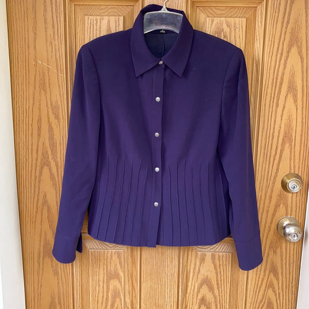 Anne Klein Deep Purple Women's Blazer
